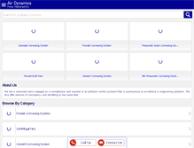 Tablet Screenshot of airdynamicsindia.com